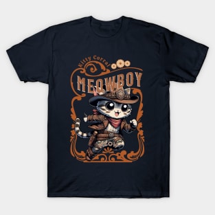 Camo Kitty Cowboy - The Ultimate Feline Outlaw T-Shirt